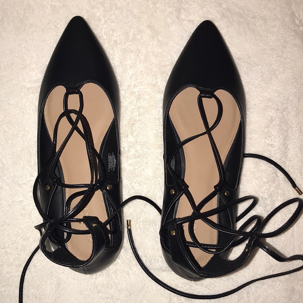 Lace Up Flats from “Old Navy”